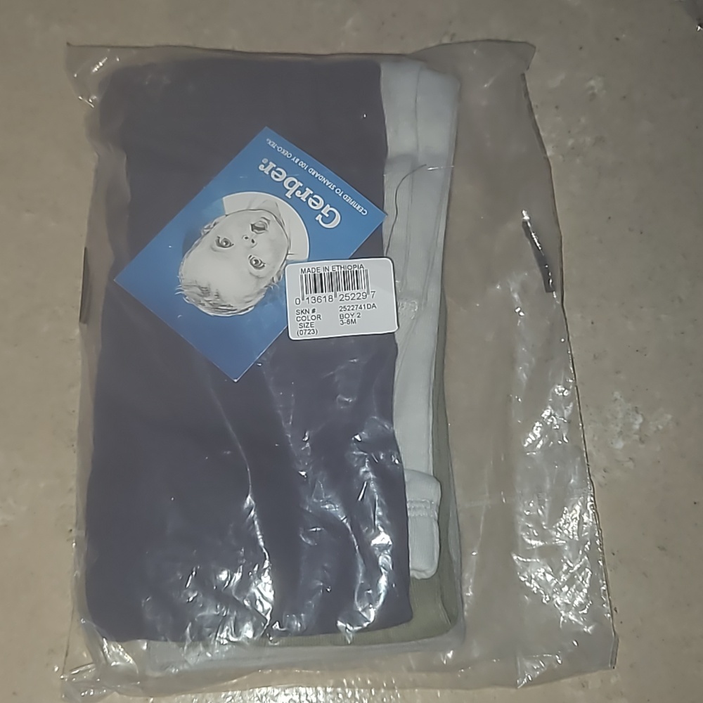 NWT 4-pack Gerber Boy 3-6 months